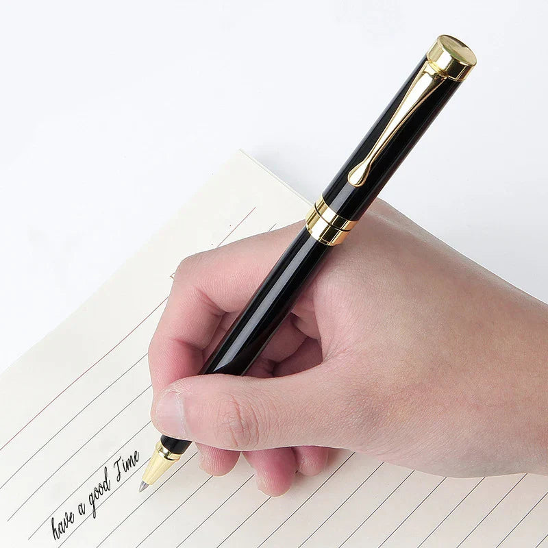 Customize Gold Color Text Gel Pens Engraving Metal