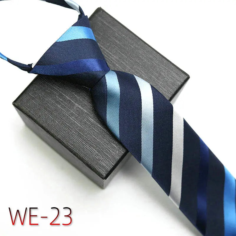 New Suit Business Zipper Tie for Man 48*7cm