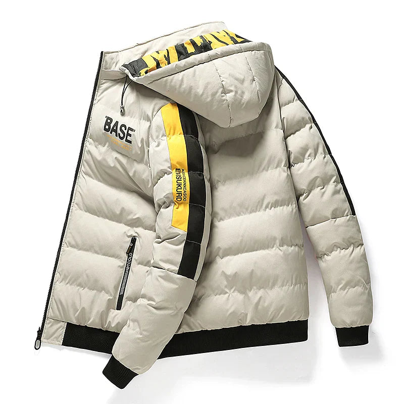 Men Autumn Winter Cotton Jacket Warm Comfortable Padded