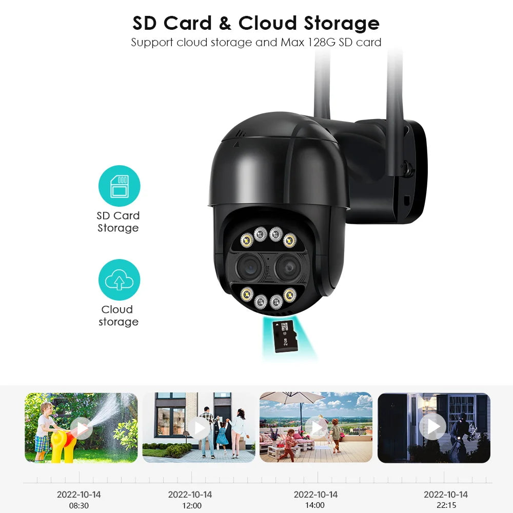 8MP 4K 2.8mm +12mm Dual Lens 8X Hybrid