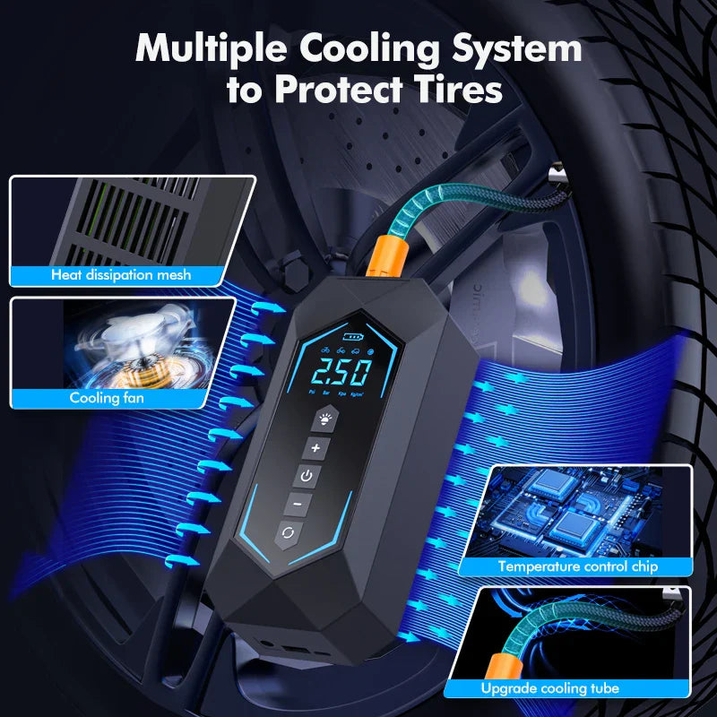Car Tire inflation pump Portable Air Compressor Wireless
