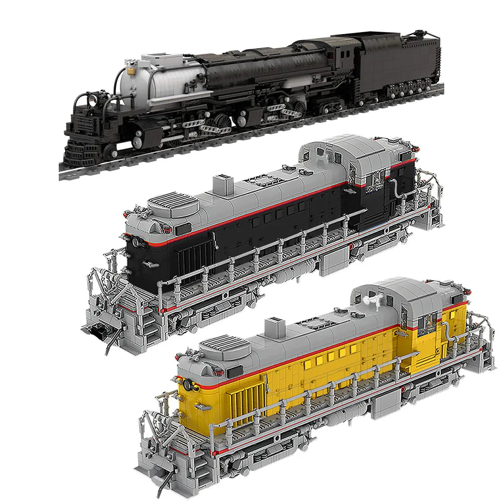 MOCUnited Pacific Spped Train Building Blocks Kit Motor