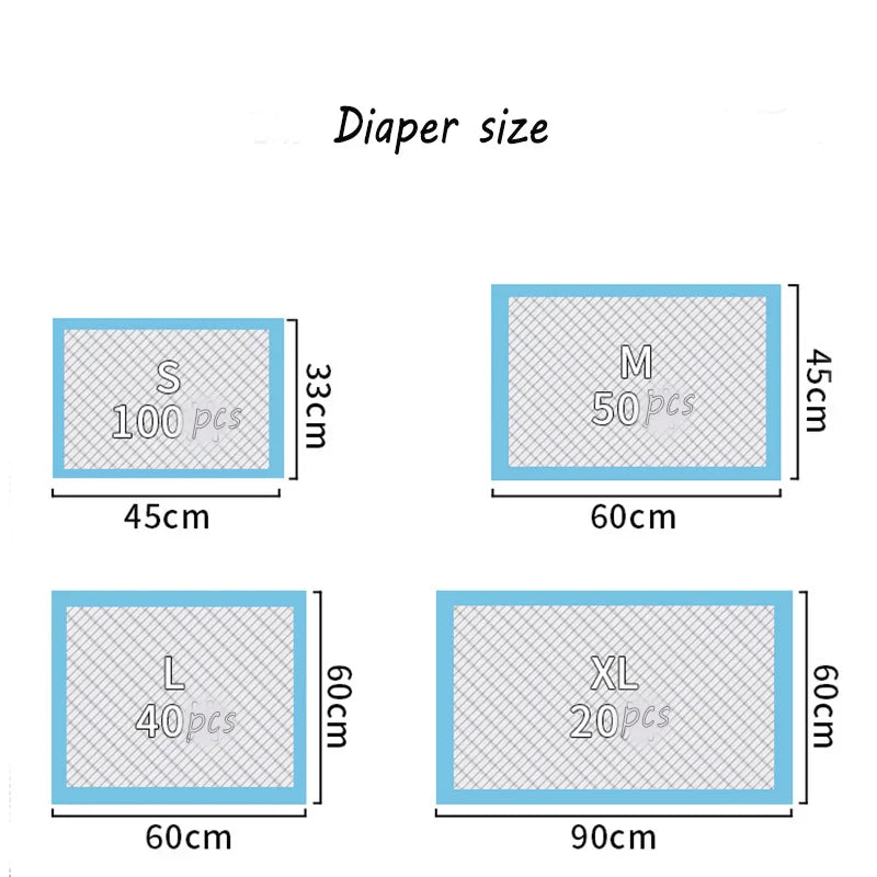Dogs Disposable Water Absorbent Diaper Thickened Pet Urine