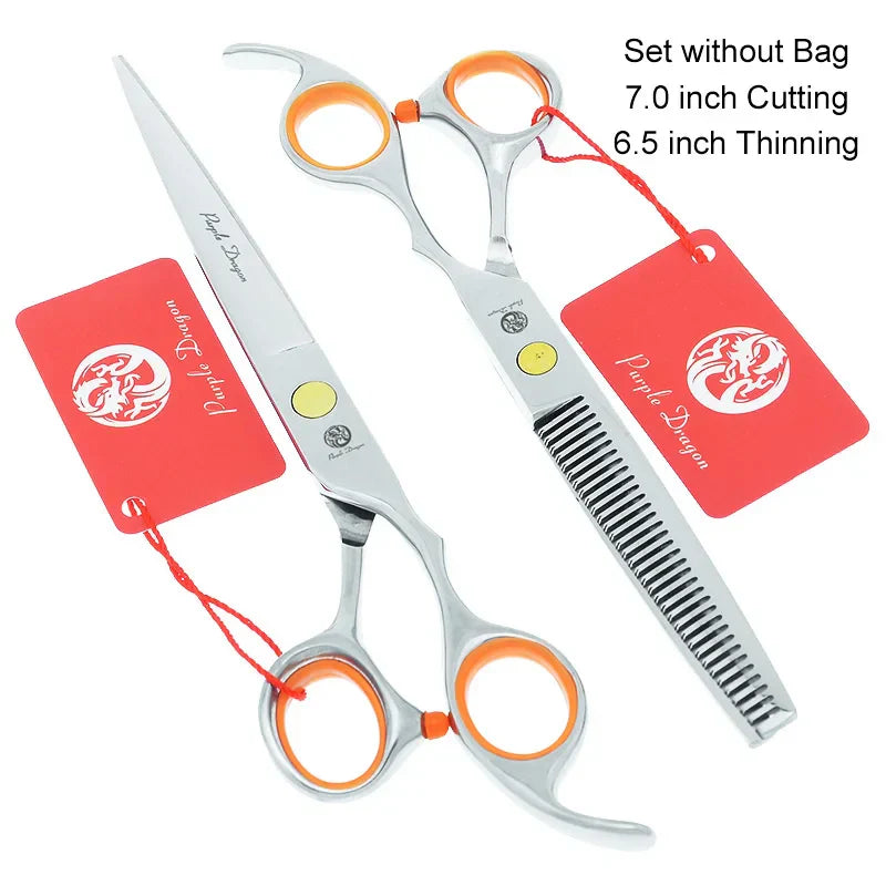 Purple Dragon 7 inch Hair Cutting Scissors 6.5