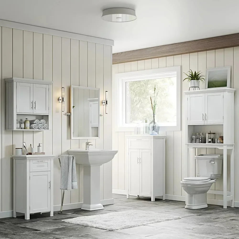 Somerset Collection 2-Door Bathroom Storage Wall Cabinet