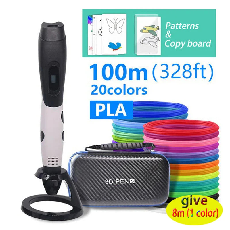 Creative 3D Printing Pen With Adjustable Speed and