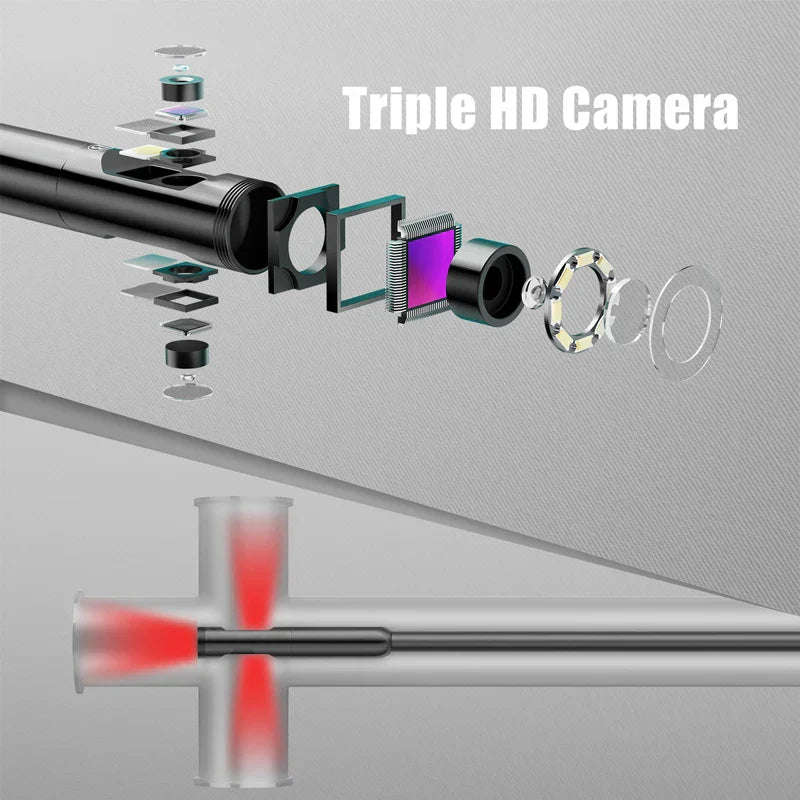 5'' IPS Industrial Endoscope Camera 1080P Full HD