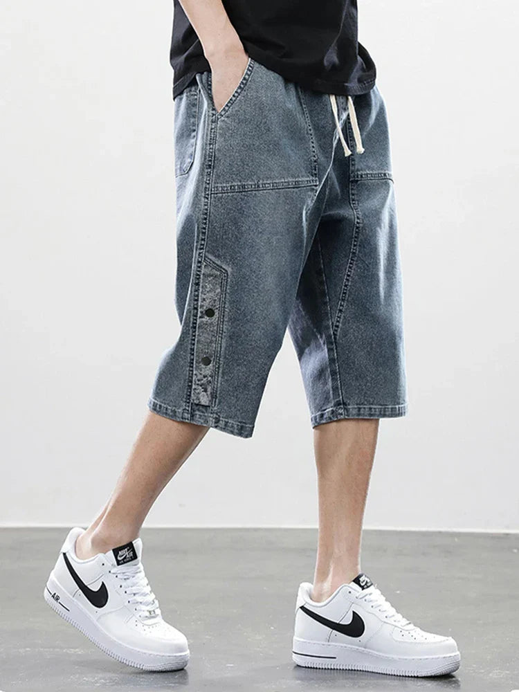 Summer Men Short Jeans Breeches Hip Hop Streetwear