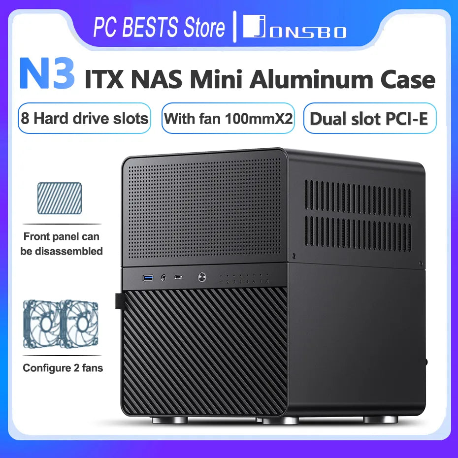 Jonsbo N3 NAS ITX Mini Case All-In-One Aluminum