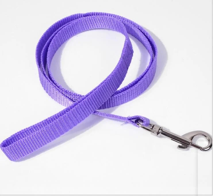 100PC 6Colors 110cm*1.5cm Nylon Pet Dog Leash Harness