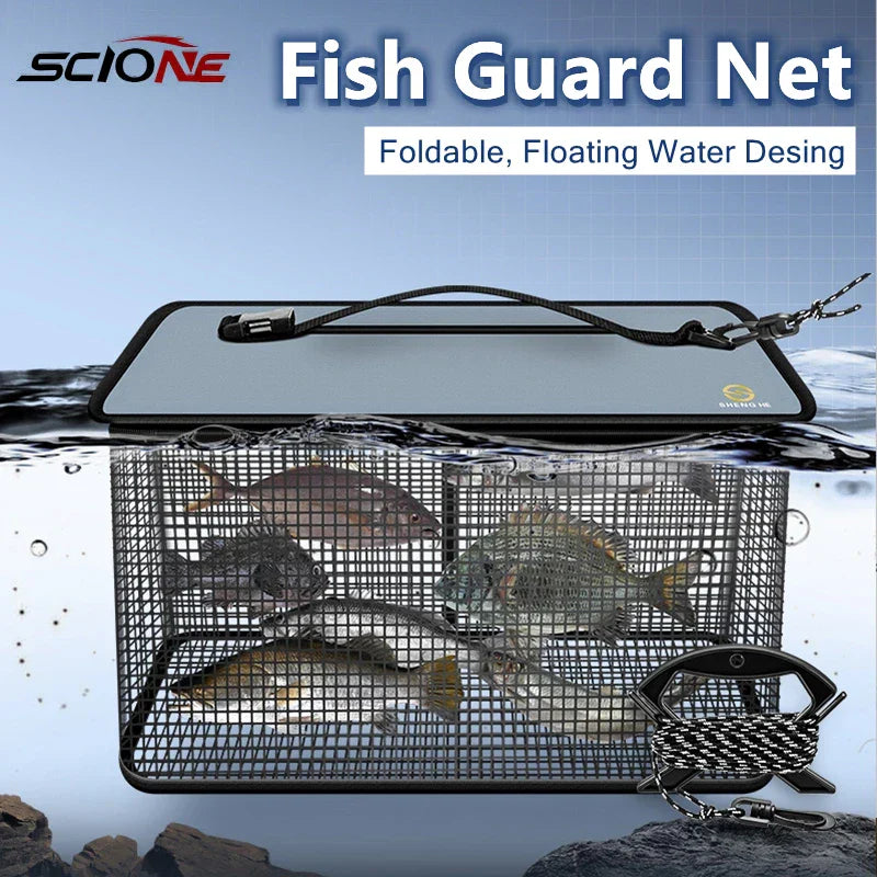 2023 Folding Fish Guard Net Multifunction Metal EVA