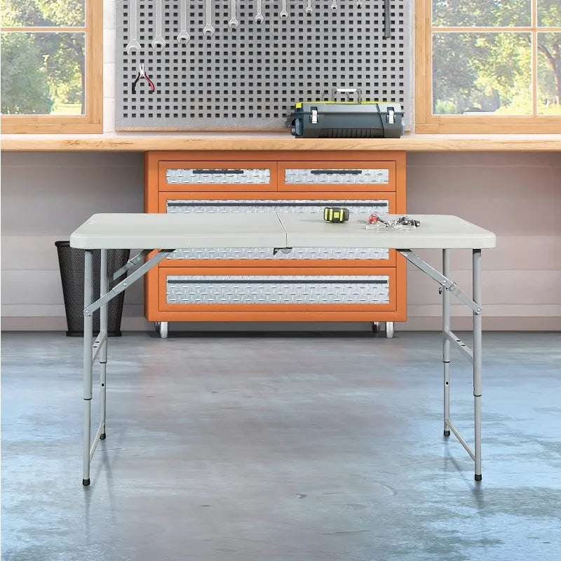 Resin Multipurpose Rectangle Table Bar Tables, 4-Feet Long,