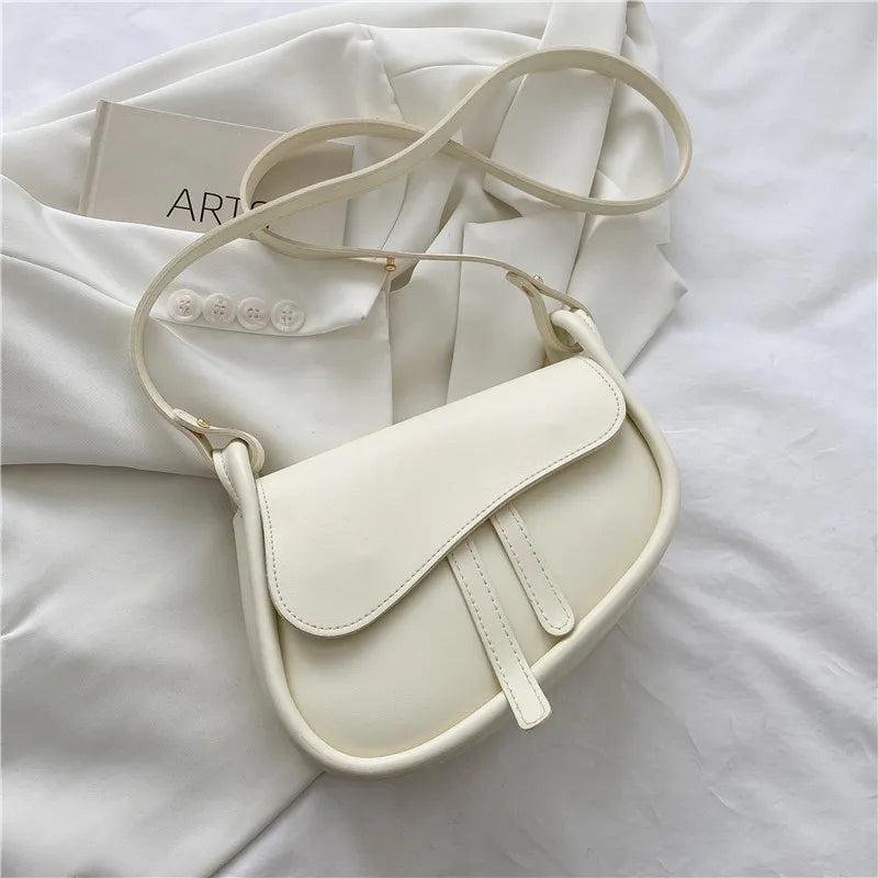New Fashion Women Saddle Bag PU Leather High