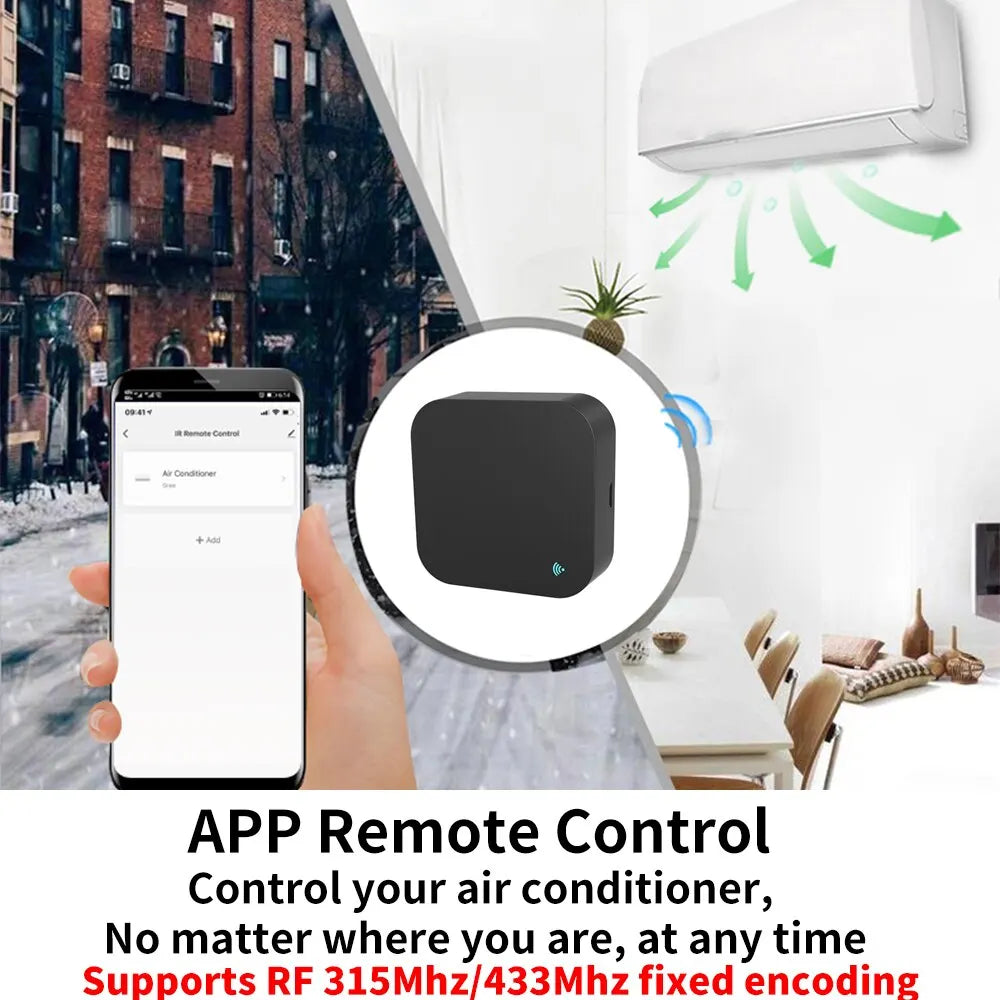 Tuya WiFi RF IR Remote Control 433MHz/315MHz For