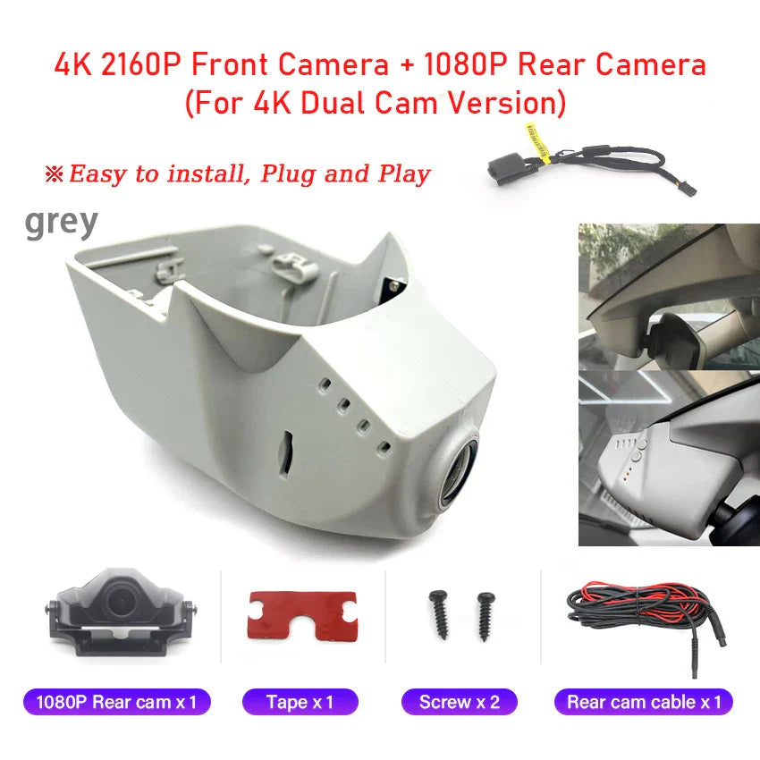 Car DVR 4K Dash Cam for Volkswagen Tiguan