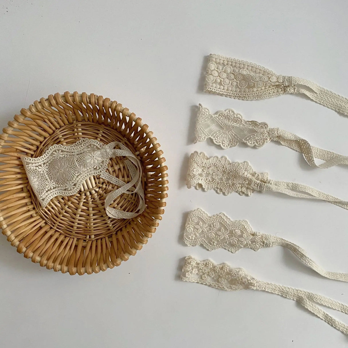 Newborn Baby Girls Headbands Lace Hairbands Children Turban