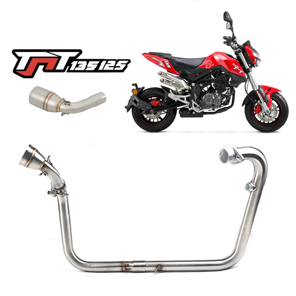 Motocycle Exhaust Muffler Front Pipe For Benelli Tnt