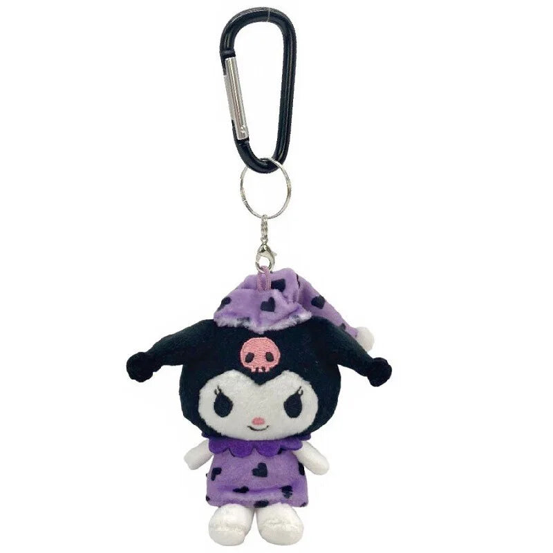 Kawaii Sanrio Plush Pajamas Keychain Hello Kitty Kuromi