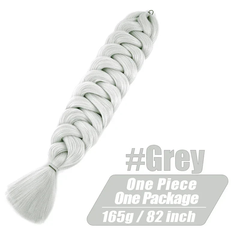 Wigundle 82 Inch Jumbo Braids Crochet Hair Extensions