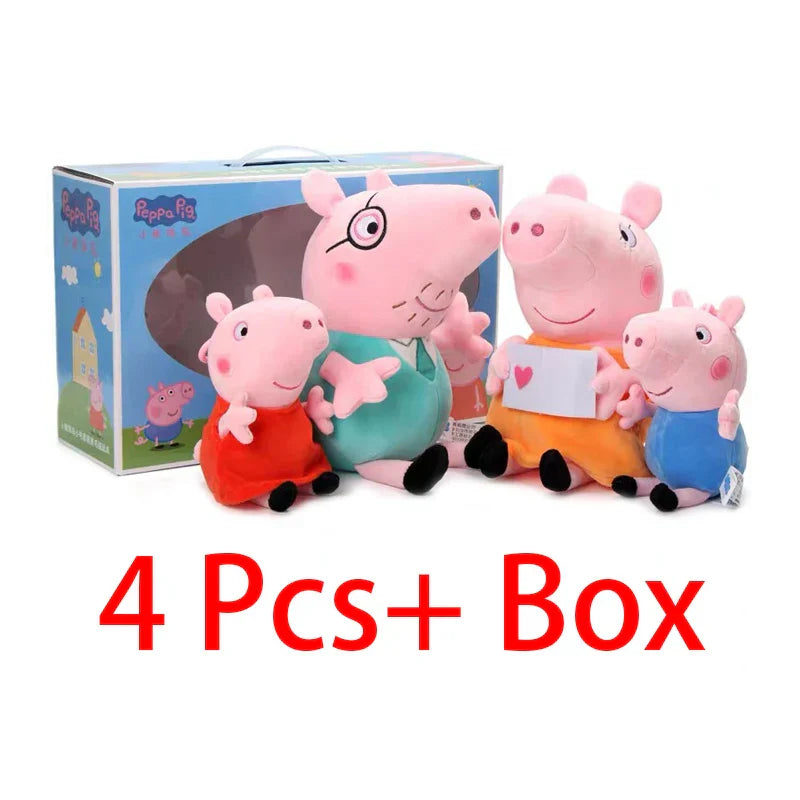 4Pcs/Set Peppa Pig Set Plush Toys George Pig