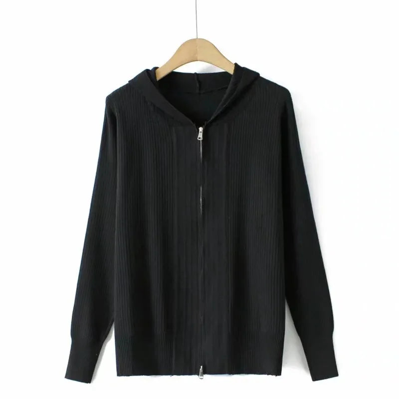 Plus Size Cardigan Women 2023 Spring Summer Zipper