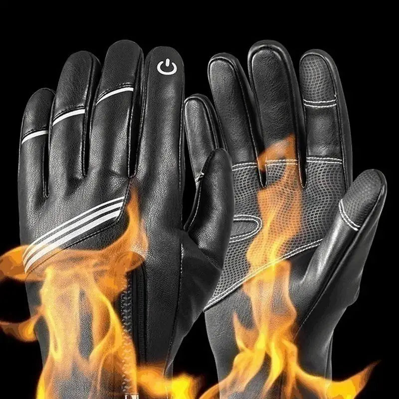 Universal Full Finger Touch Screen Waterproof Bike Gloves Thermal Warm Motor Winter Bike Riding Gloves for Winter Soft Cozy Dirt