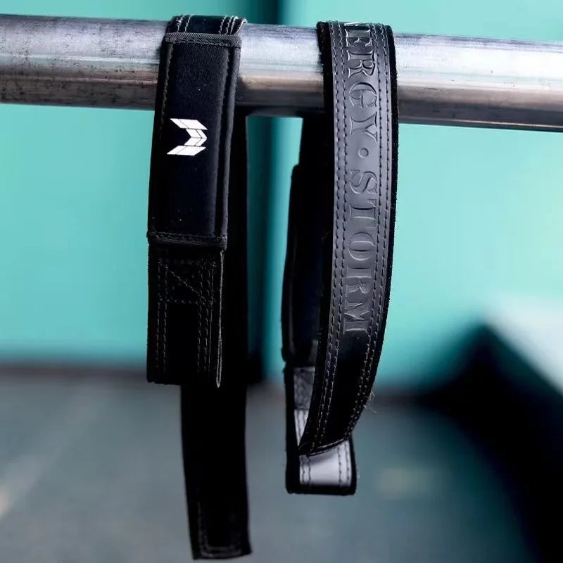 1Pair Suede Leather Weight Lifting Training Wrap Padded