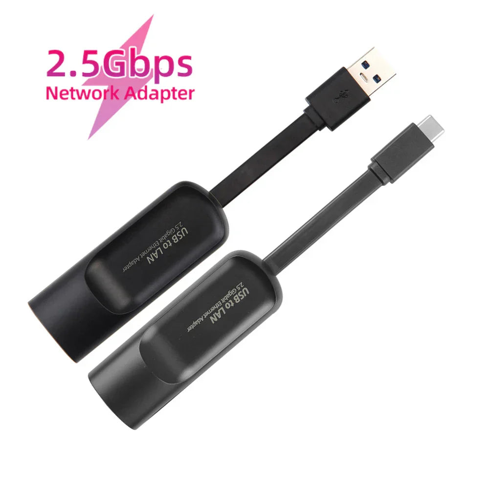 2500Mbps Type C 2.5G External Wired Network Card