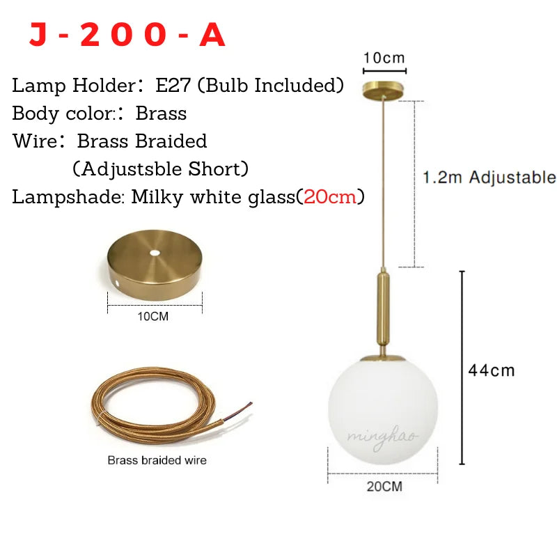 XCLuuHY Modern Pendant Light Nordic Minimalist Hanging Lamp