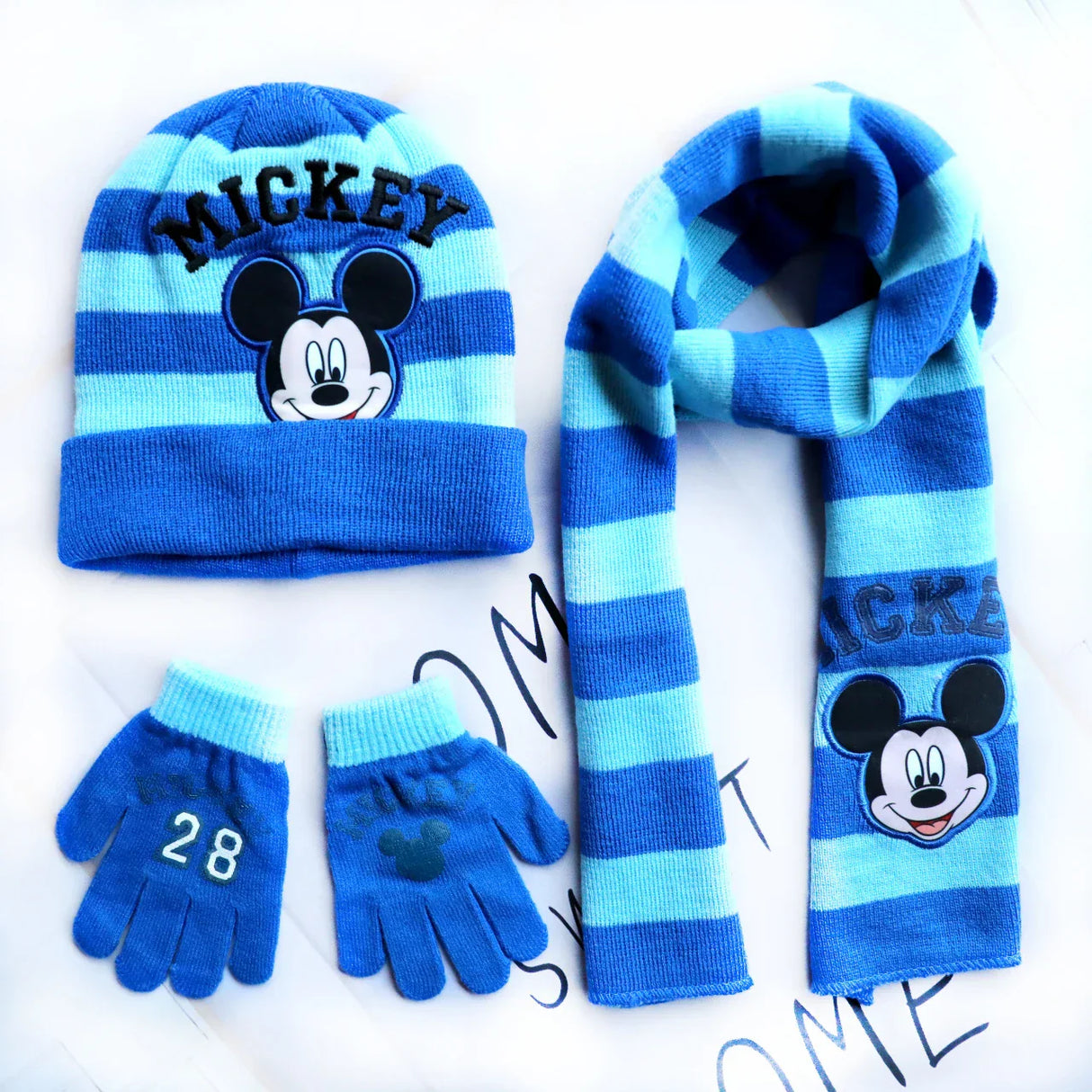 4-8Years New Autumn Winter Children Mickey Cartoon Scarf