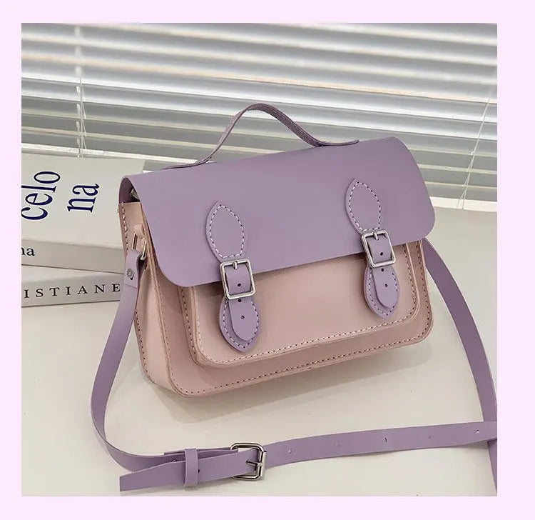 DIY Leather Cambridge Bag Handmade Sewing Women Crossbody