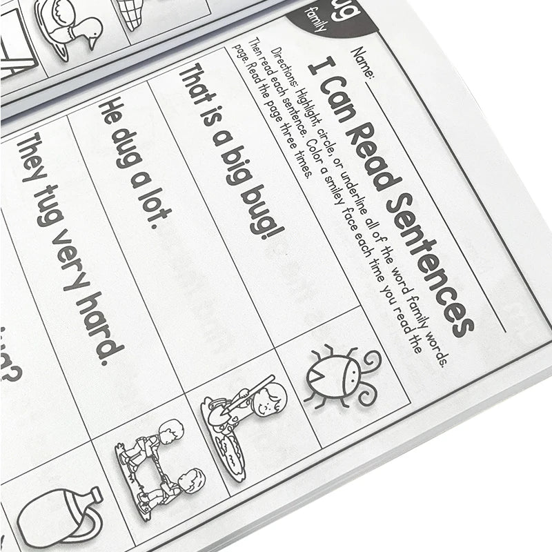 113 P English Phonics sentence Practice Book I