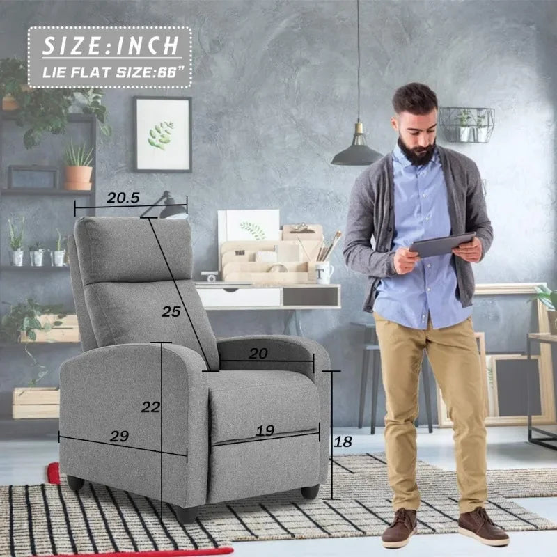 FDW Recliner Chair for Living Room Home Theater