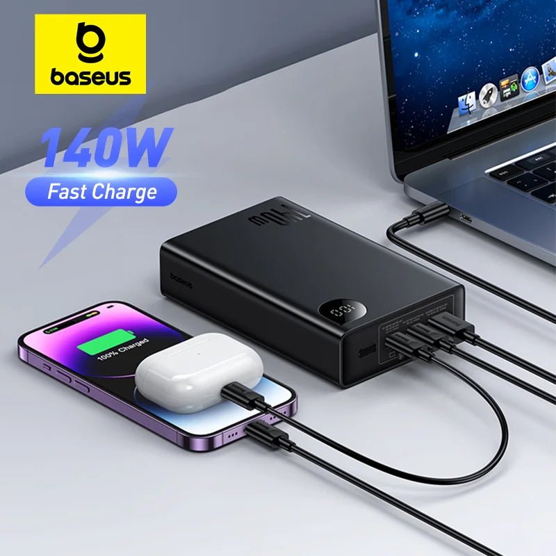 Baseus 140W Power Bank 24000mAh Fast Charging Portable