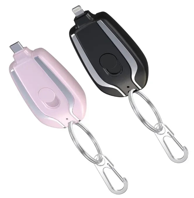 Portable Mini Power Bank Keychain Emergency Mobile Phone