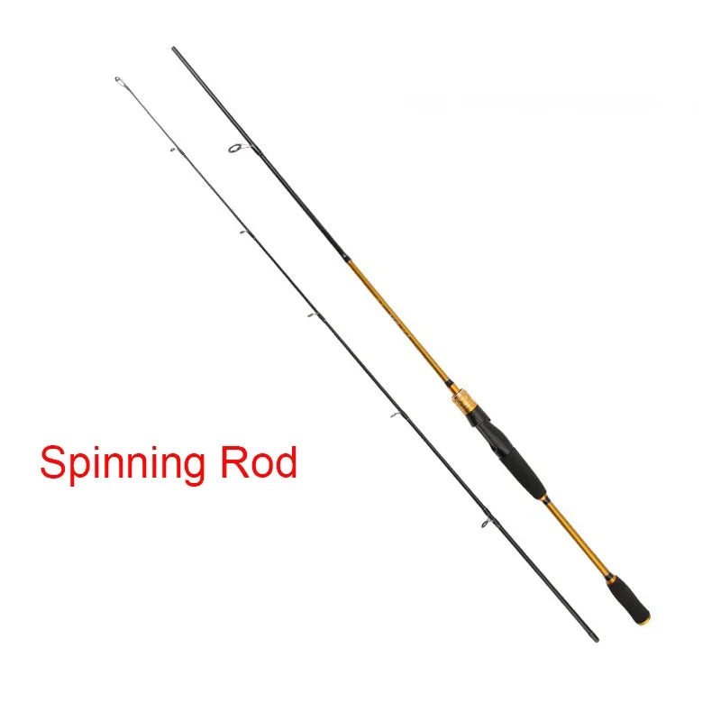 1.65m 1.8m Fishing Rod Carbon Fiber Spinning/Casting Fishing