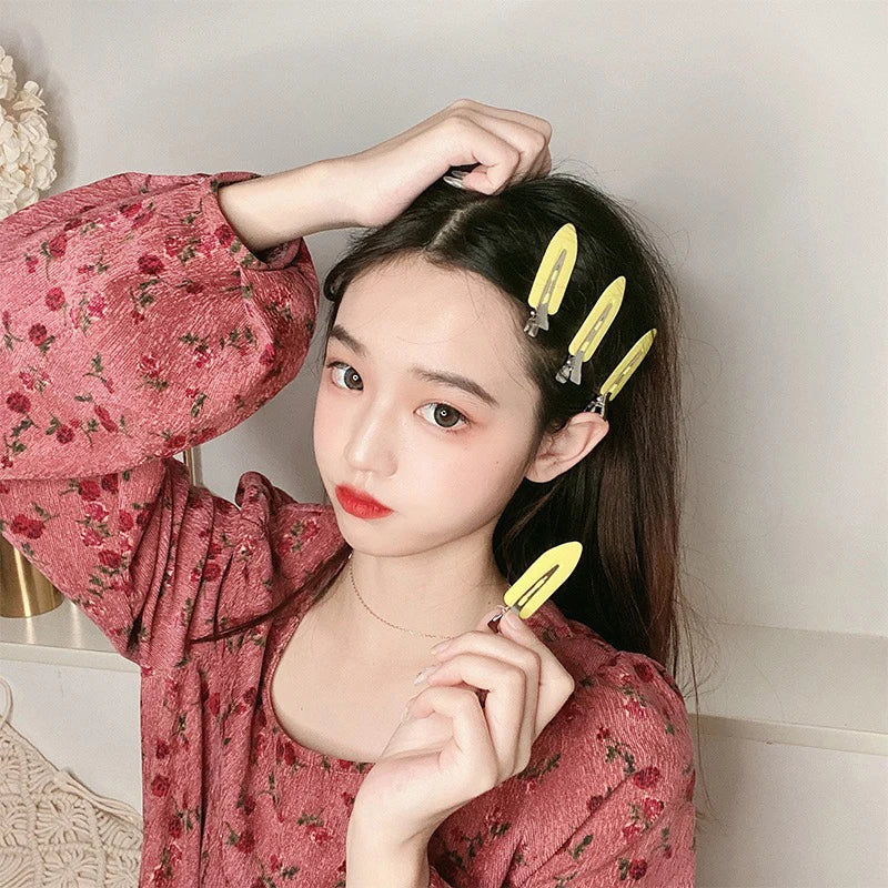 4pcs Set Teardrop Hair Clips for Girls and Babies
