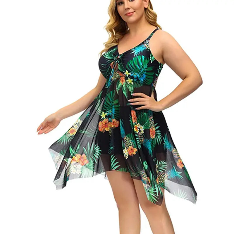 Womens Plus Size Swimsuit 2024 Stylish New Two