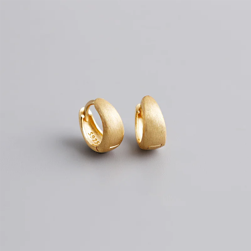 WANTME 925 Sterling Silver Premium Matte Minimalism Unisex