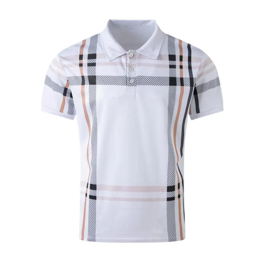 Men Business Shirt Stylish Men's Plaid Striped Shirt