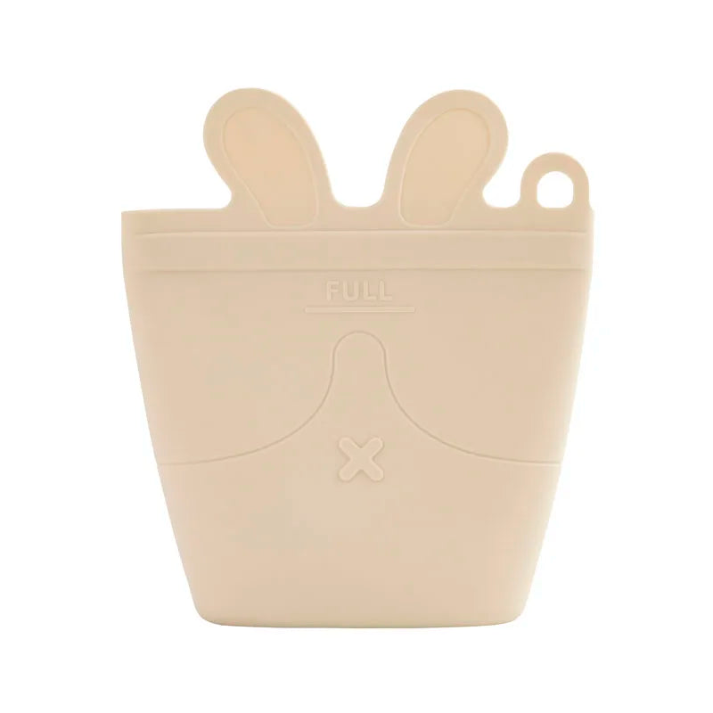 1PC Silicone Reusable Baby Feeding Snack Bags Leakproof