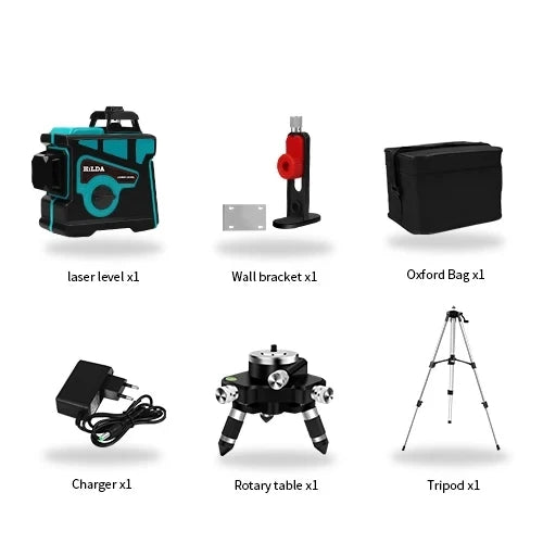 Laser Level 12 Lines 3D Self-Leveling 360 Horizontal