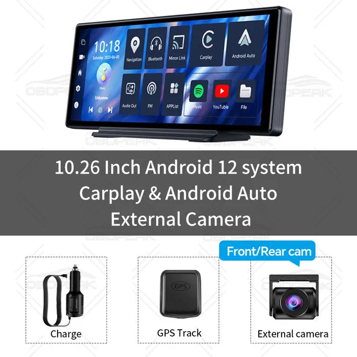 T30 10.26 AI Screen Dash Cam Android 12