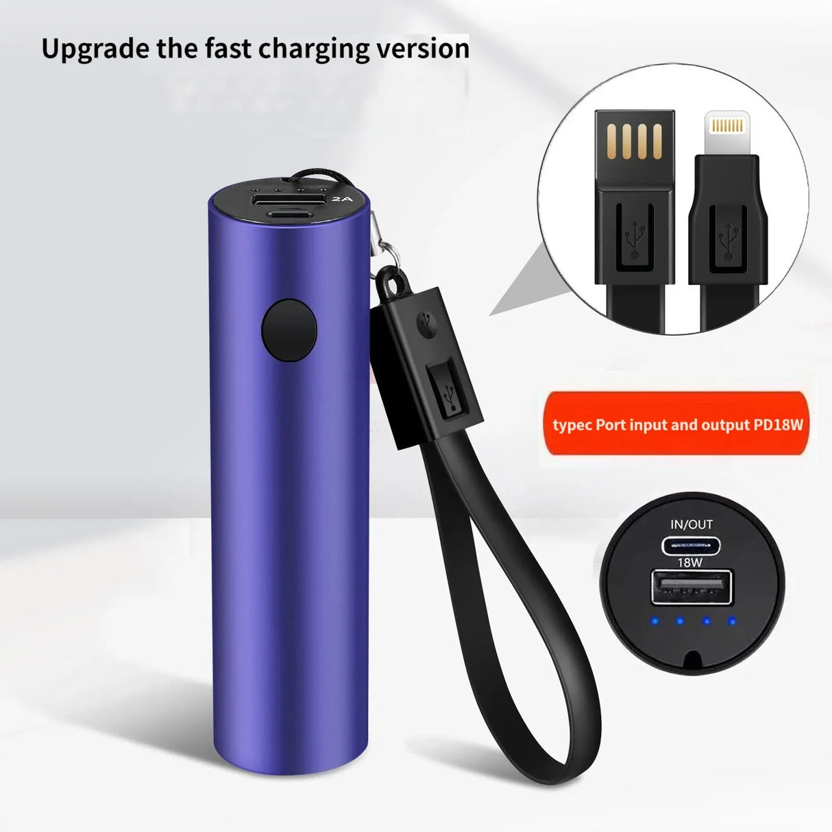 5000mAh Mini Power Bank for Xiaomi Huawei iPhone