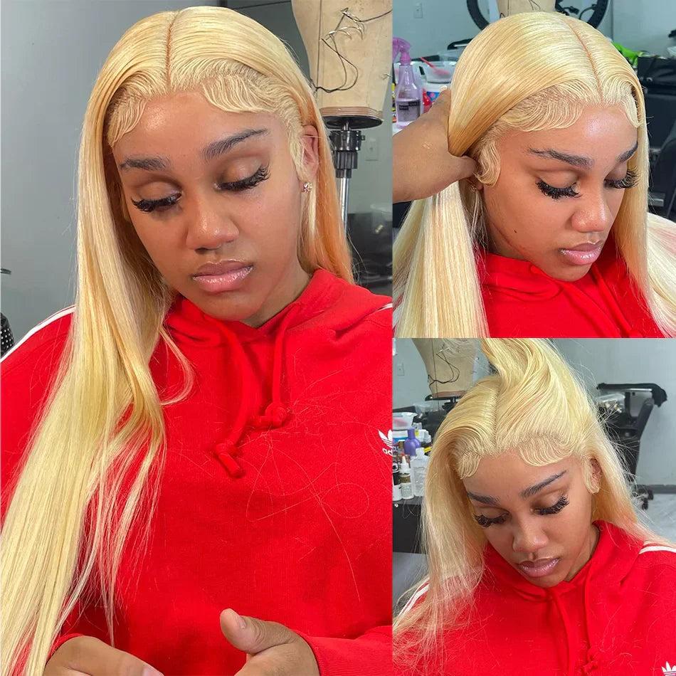 613 Honey Blonde Color 13x4 Lace Front Human