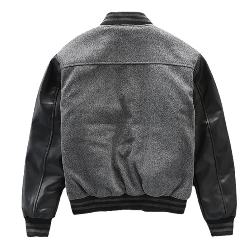 American High Street Thick Baseball Jacket for Men