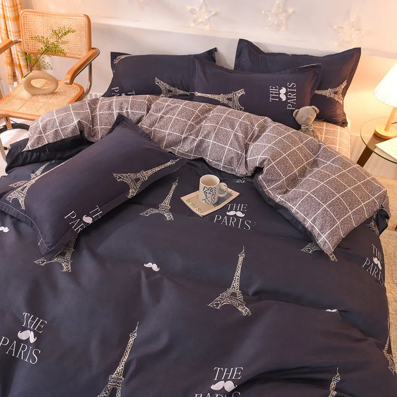 Cute Bedding Set Men Women Duvet Cover Bed