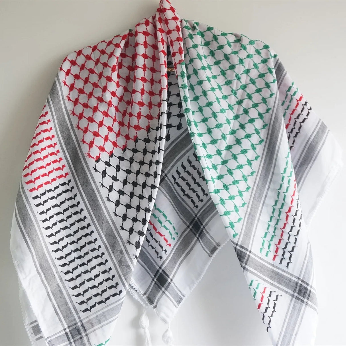 New 125cm Colorful Plaid Muslim Hijab Tactical Desert