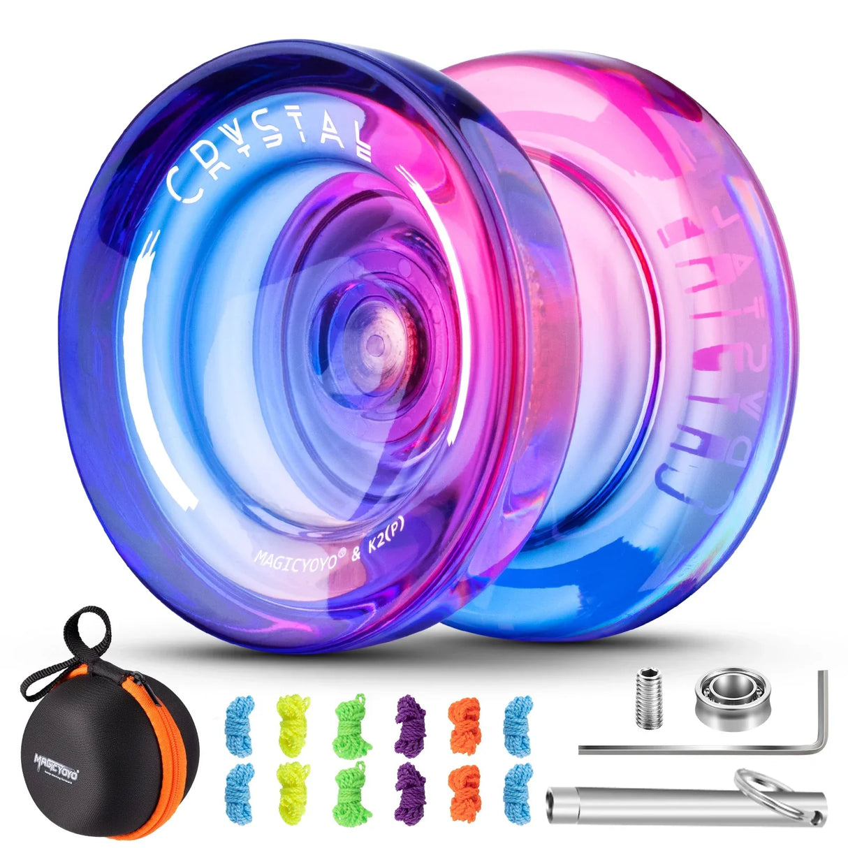 MAGICYOYO Plastic Dual Funtion Yo-yo K2 Crsytal Gradient