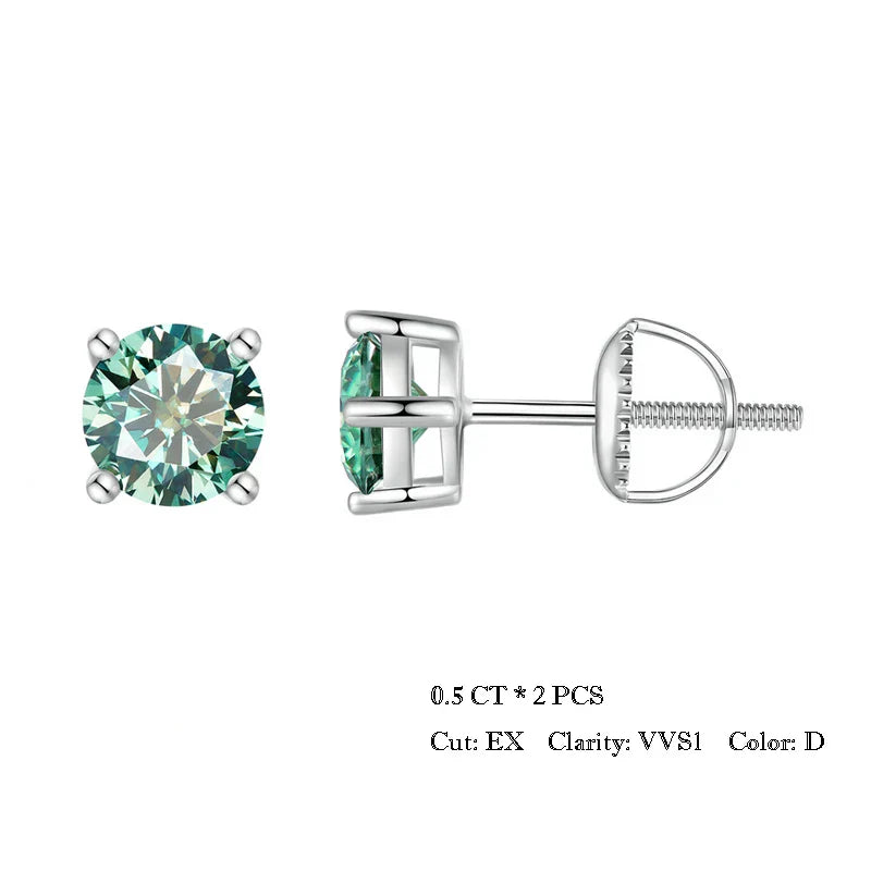 BAMOER Moissanite Earrings for Women Solid 925 Sterling